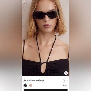 Acetate frame sunglasses